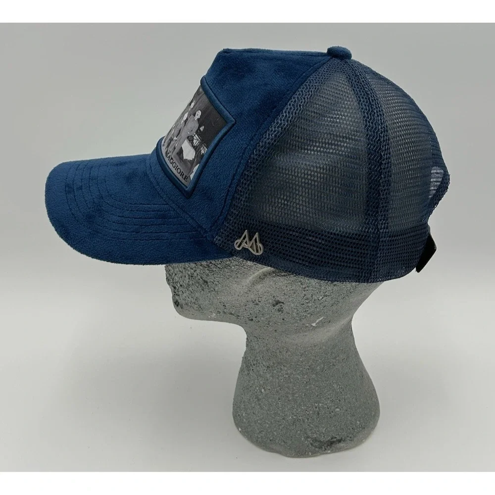 Maggiore‎ Blue Velvet Trucker Hat Designed In Sweden Quiet Luxury Old Money